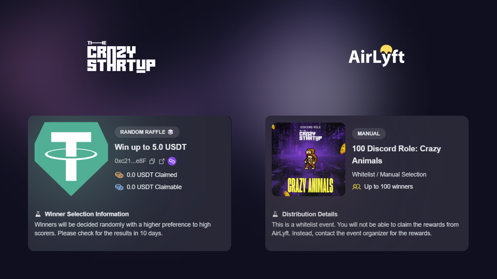 Rewards of AirLyft x TCS Campaign